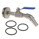 20mm口径~45度チルトノズルドラムアダプターバレルバルブアウトレット200L用