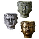 仏頭プランター装飾植木鉢現代アートワークセメントプランター植物花コンテナ庭パティオカフェテレビキャビネット用