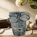 植木鉢 フラワーポット 抽象的な顔の置物 樹脂製 デスクトップ装飾 植物ポット 屋内 屋外 新築祝い ギフト ホームデコレーション