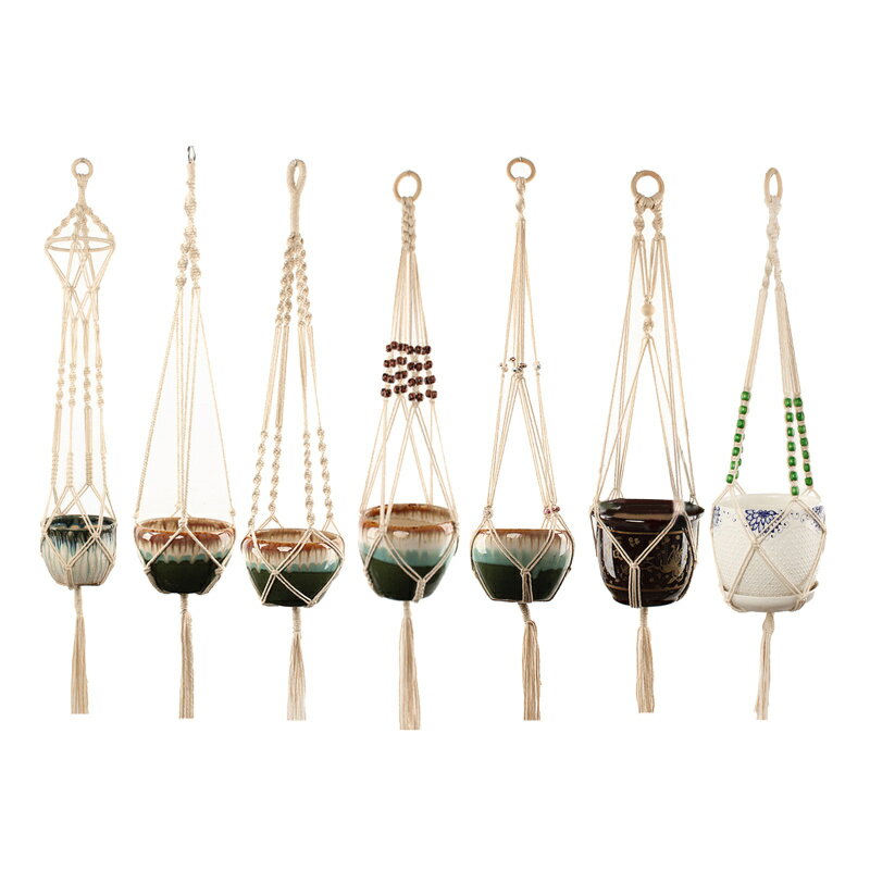 ティブマク植物ハンガーコットンコードホルダーラック屋外インドールガーデン壁の装飾カウンティヤード..