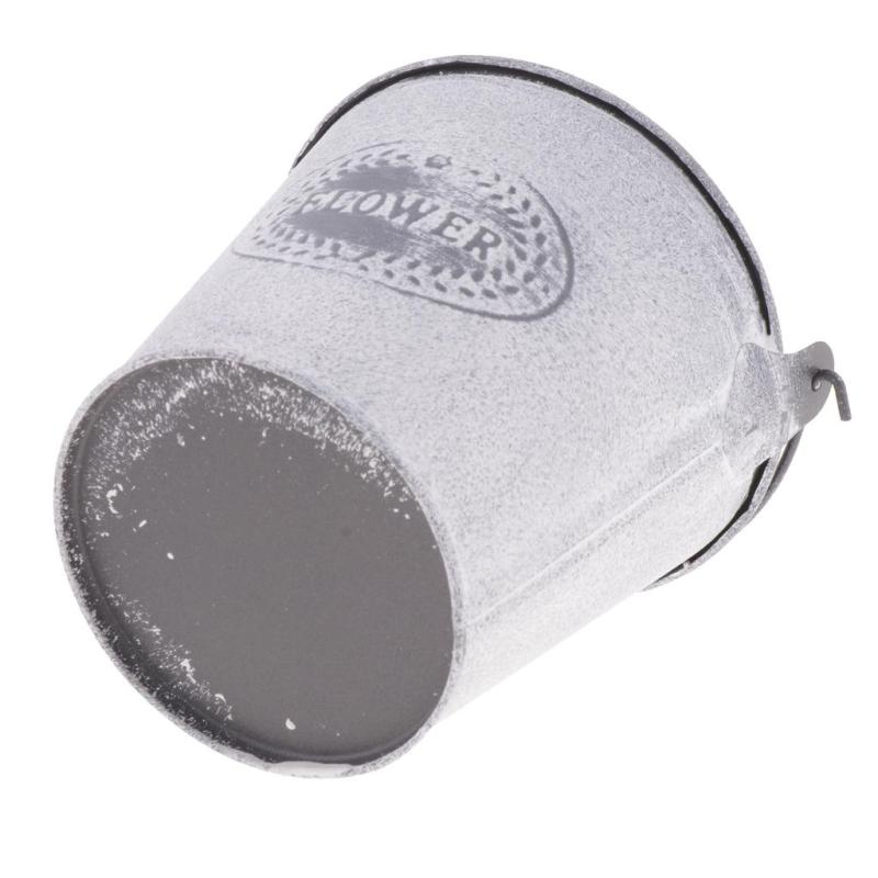 ホームガーデン用ミニ素朴な金属バケツフラワー花瓶プランターポットじょうろ