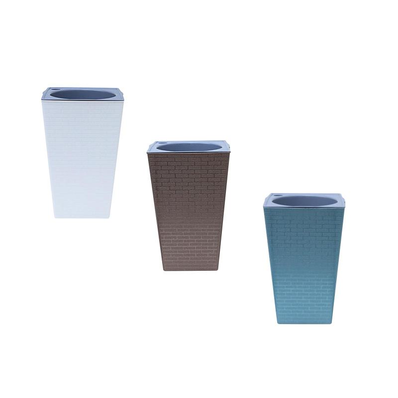 自動給水PPプランターポット 高さ10.7インチ 軽量 排水穴付き 多機能 蘭用アクセサリー