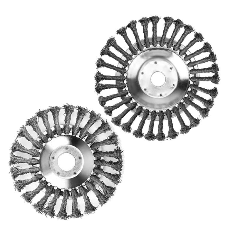 ロータリー スチール ワイヤー雑草ブラシ ヘッド.ロータリー雑草ブラシ.ポータブル ワイヤー ホイール ブラシ ディスク.舗装用トリマー ヘッド.砂利.私道.歩道セメント