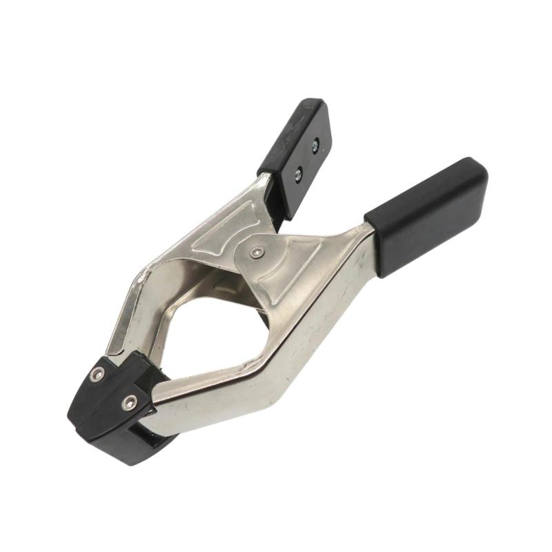 ステンレススチールスプリングクランプテントクリップ人間工学ハンドルグリッパー滑り止めハンドクラン..