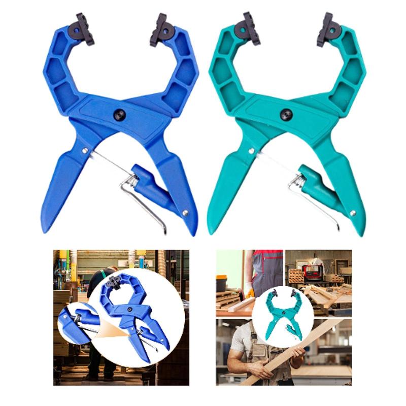 フェイスクランプ木工用パッド付き人間工学グリップ木製クランプ調整可能なロックC職人キャビネットワ..