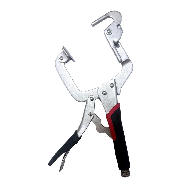 金属面クランプキャビネット 人間工学に基づいたハンドル コーナークランプ 溶接接合用