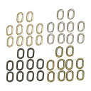 10個スプリングオーバルリングカラビプリングキーリングバックルプッシュゲートスナップフック