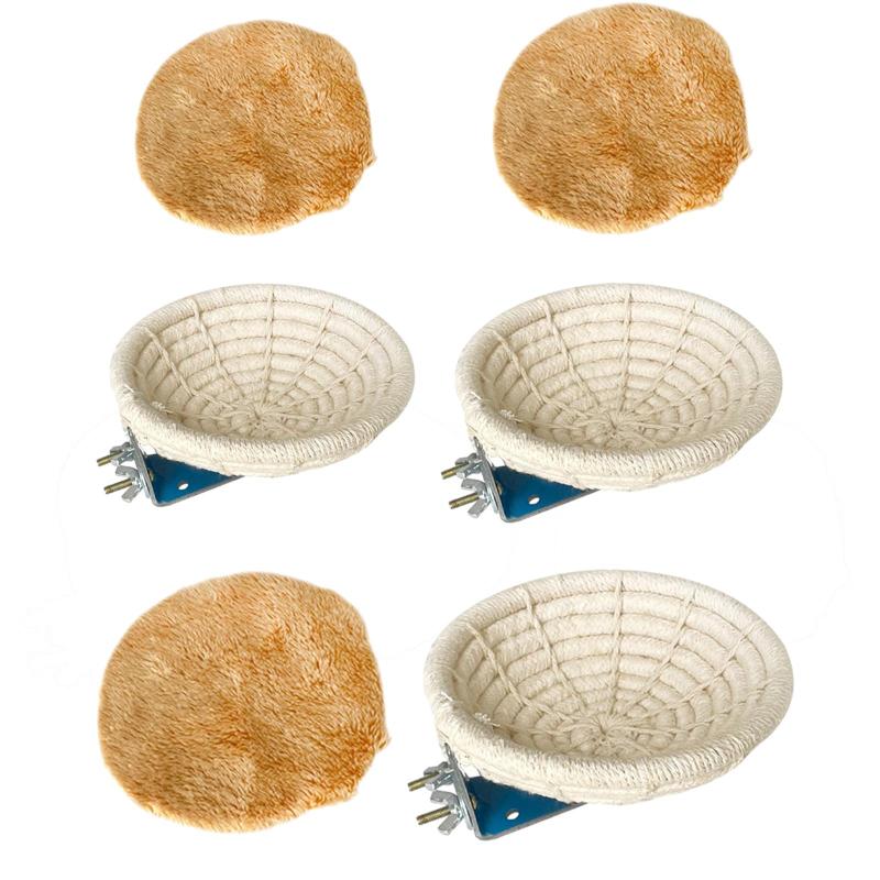 鳥の繁殖巣ベッド 孵化ハウス ケージ 鳥の繁殖小屋 おもちゃ 孵化セキセイインコ ソフトマット付き 麻ロープ 鳥の巣 鳥ケージ フィンチ用