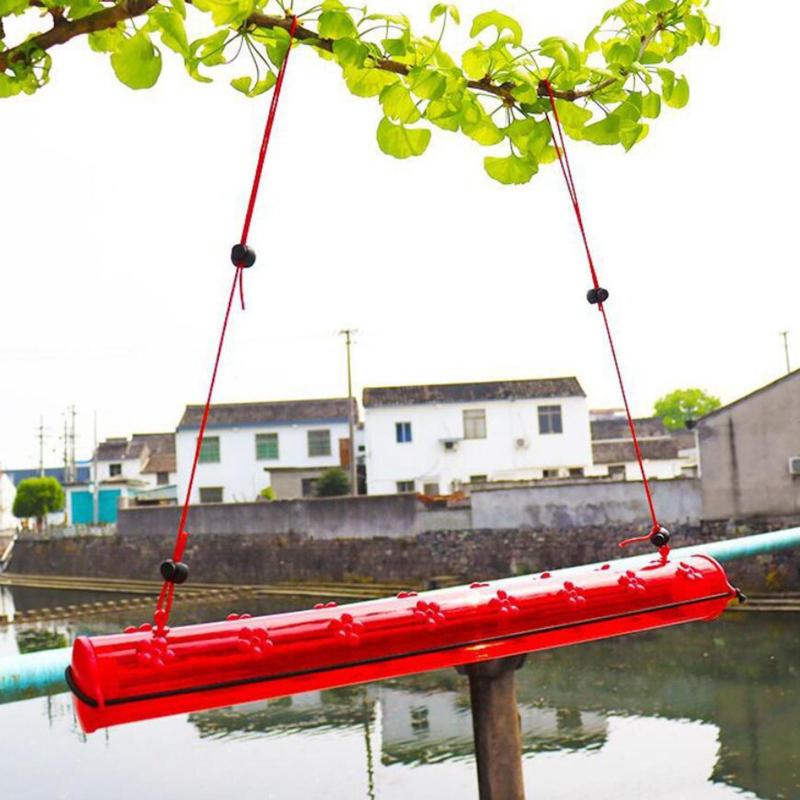 ハチドリフィーダー穴.鳥供給管.ぶら下げ管外ガーデンのための家の装飾.簡単に使用