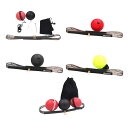 ボクシング反射ボールヘッドバンドセットは.手と目の協調性を高め.パンチ練習用の反射ボールを紐に通し.敏捷性を高めるヘッドバンド付き.