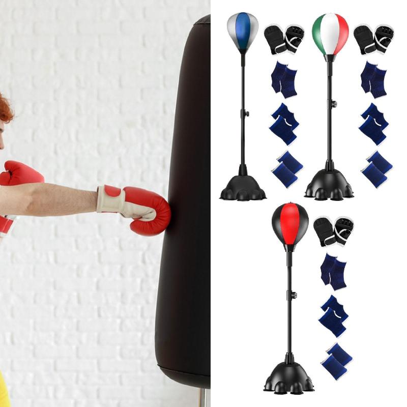 ボクシングリアクションボール 自立式パンチングボール 手と目の協調性向上 ボクシングバッグ 調節可能 MMAパンチング ホームジム用