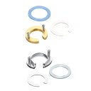 C タイプキッチンタップ固定ナットセット ID 1.2 インチ洗面器アクセサリー用多用途タップパイプファスナーロックナットを簡単に取り付け