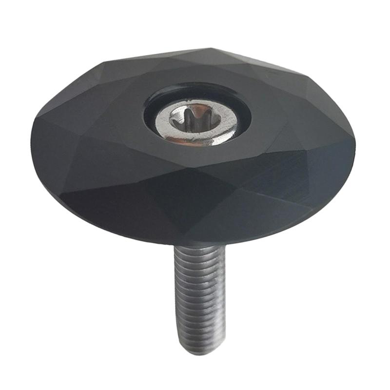 ポータブルヘッドセットステムトップカバー11/8 "フォークボウルカバーMTBバイクシルバー