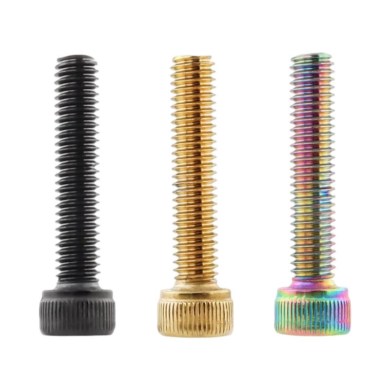 耐久性のある自転車用ヘッドセット ボルト.M6 ネジ アクセサリー 1Cmx3.6cm アルミニウム合金 金属 折りたたみ式 自転車 道路 交換用アクセサリー
