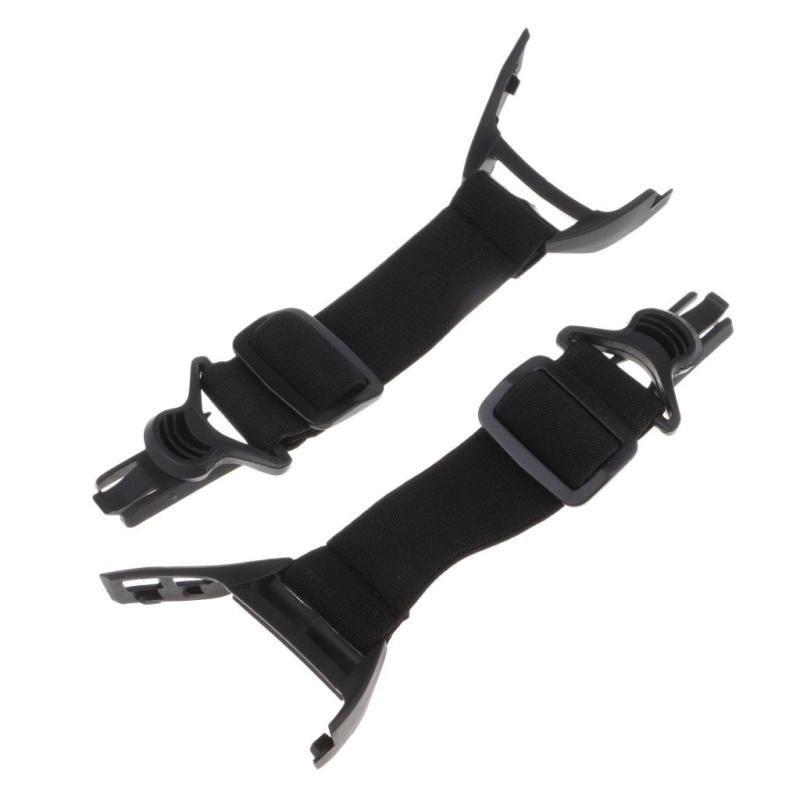 クリップ付きの高速イナゴゴーグルシューティングメガネ用の2個の交換可能な調整可能な弾性ストラップ