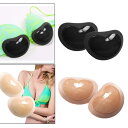 胸パッド ブラパッド ブラジャー挿入パッド 粘着性 再利用可能 全2色(4)