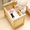 1:12 ベビーベッド木製おもちゃライフシーン家庭用品ミニチュア