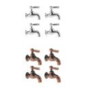 8パック1/12ミニチュアドールハウス小さなバスルーム蛇口人形ハウスバスルーム用品パーツアクセサリーキッズおもちゃ