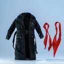 1/12 スケール有線トレンチコートアクションフィギュアコート 6 インチアクションフィギュアアクセサリー