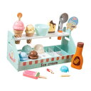 木製アイスクリームプレイキッチンアクセサリー 子供用クリスマスギフト 対象年齢2歳-
