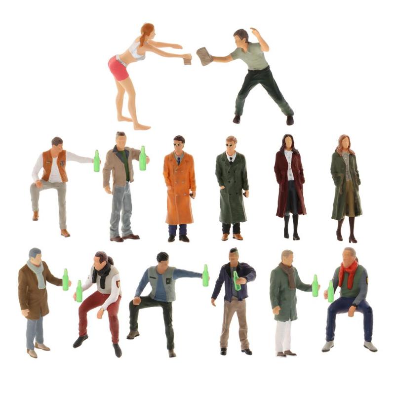 人 模型 1/64 人間 人形 人物 人間フィギュア 建物模型 情景コレクション シーンモデル 多種選択