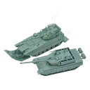 2 個 1:72 4D 車両モデルセット模型玩具戦車セット装甲パトロールカー DIY パズル