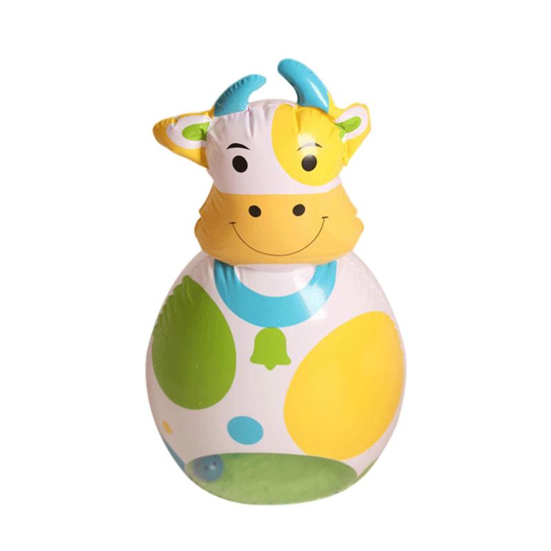 子供のための膨脹可能なサンドバッグネスジム屋内屋外で楽しみとトレーニングのためにPVC素材自立型おもちゃギフト , 牛50cm