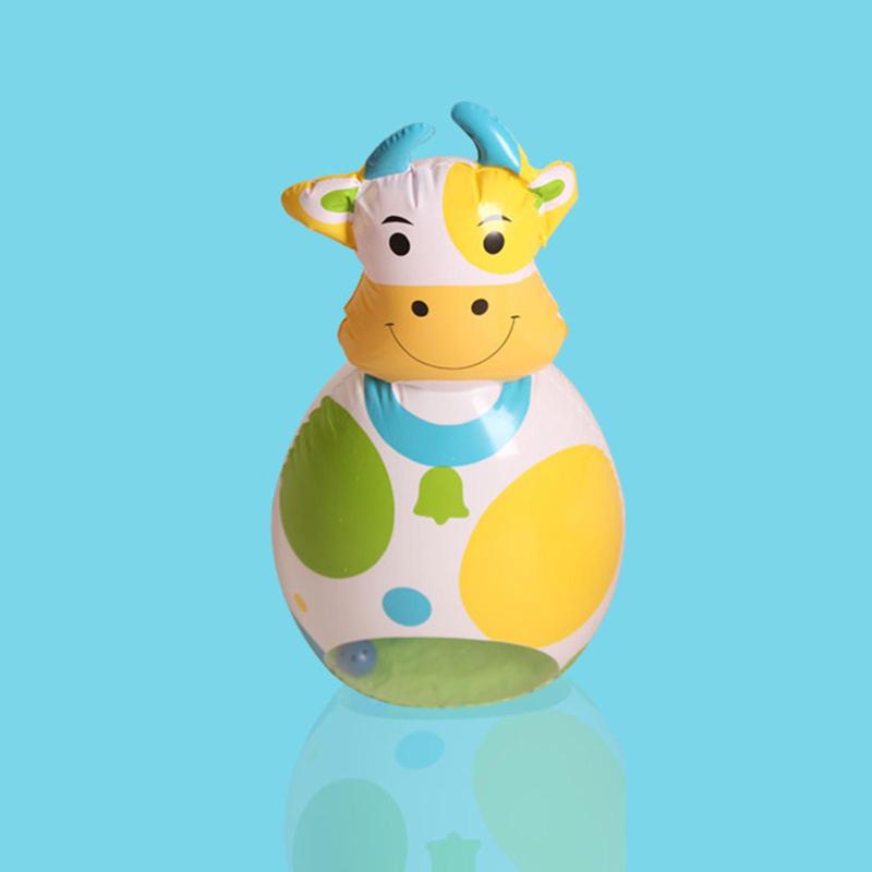 子供のための膨脹可能なサンドバッグネスジム屋内屋外で楽しみとトレーニングのためにPVC素材自立型おもちゃギフト , 牛50cm 3