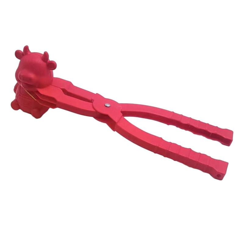 雪玉クリップ 雪玉作り 漫画の牛の形をした雪玉メーカー クリップ 雪玉