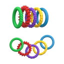5ピース/個感覚ブレスレット静かでシリコン.教育的なおもちゃ.細かい運動能力斬新な感覚おもちゃは.教室ギフト用のフィジェットリング