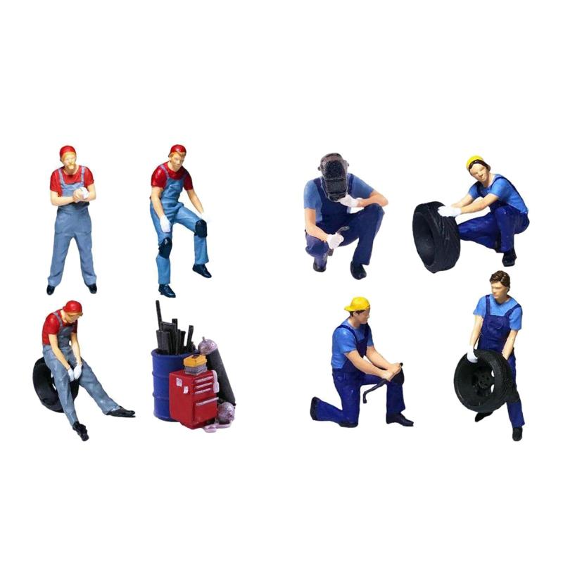 1/64 スケールミニチュア人物置物ジオラマ置物ロールプレイフィギュア