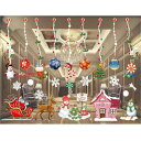メリークリスマスサンタクロースpvcデカールクリスマスホームショップウィンドウインテリア803