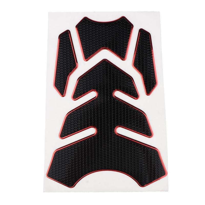 オートバイ タンクパッド カーボンファイバー ガスタンクパッド ター デカール 5色選べ
