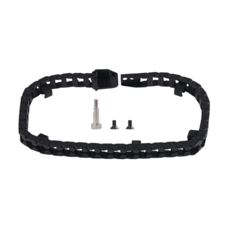 オープンドラッグチェーン ブラック ブリッジタイプ.取り付け簡単.高信頼性.フレキシブル 0.24x0.39 イ..