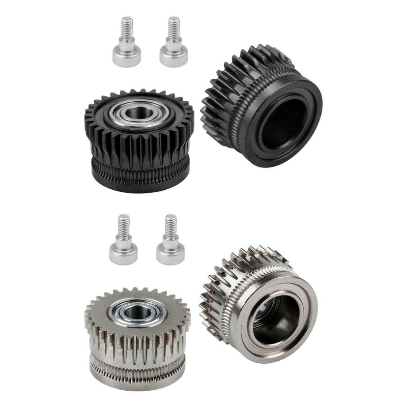 2x 3Dプリンター押出機モーター押出機ギア高性能メンテナンスホーム押出器部品は.K1K1Cに直接交換します