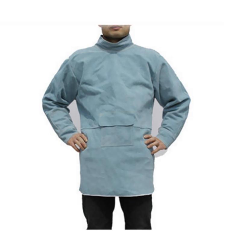 溶接保護ジャケット 作業ジャケット 保護エプロン 牛革 溶接コート 溶接服 断熱性 耐火性 通気性