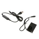 5 DCカプラーダミーバッテリー+USB電源ケーブル D5000 D3000 D60 D40用