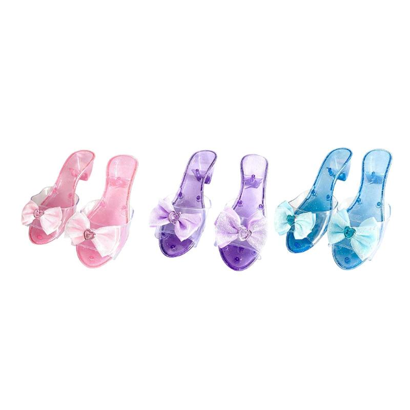 ジェリーサンダル ハイヒール 子供用 コレクション用 ごっこ遊び 女の子 プリンセスシューズ スリッポンシューズ 誕生日 クリスマス イベント