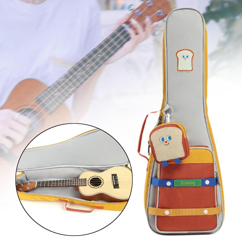 ウクレレギグバッグ ウクレレケース 丈夫で調節可能なストラップ付き ウクレレダブルショルダーバックパック ステージパフォーマンス用ウクレレバッグ