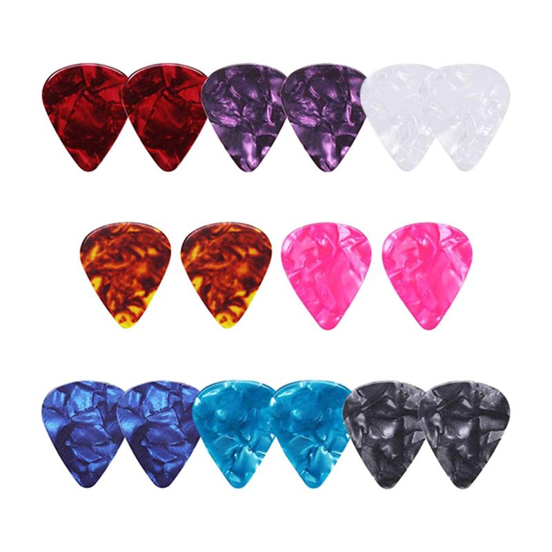 16 個プロフェッショナルギターピック収納ボックス付きバンジョークラシックギターベース用 4 異なるゲージ