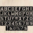42x アルファベット文字ステンシル シンボル 数字 テンプレート ジャーナルツール ガラス用