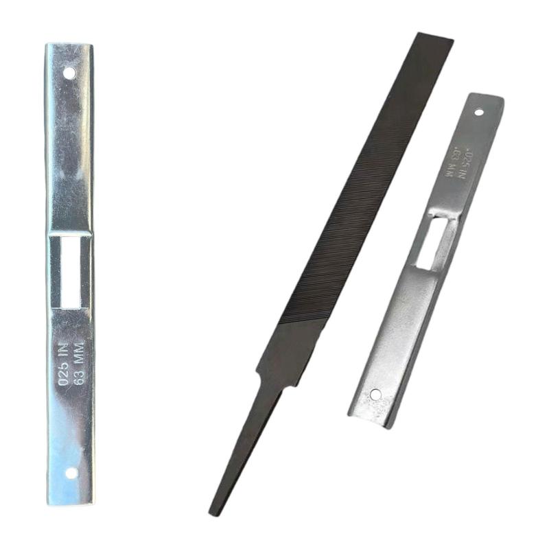 チェーンソー深さゲージ 0.25インチ アクセサリー ポータブル 頑丈 安定 チェーンソーパーツ 研磨 公園..