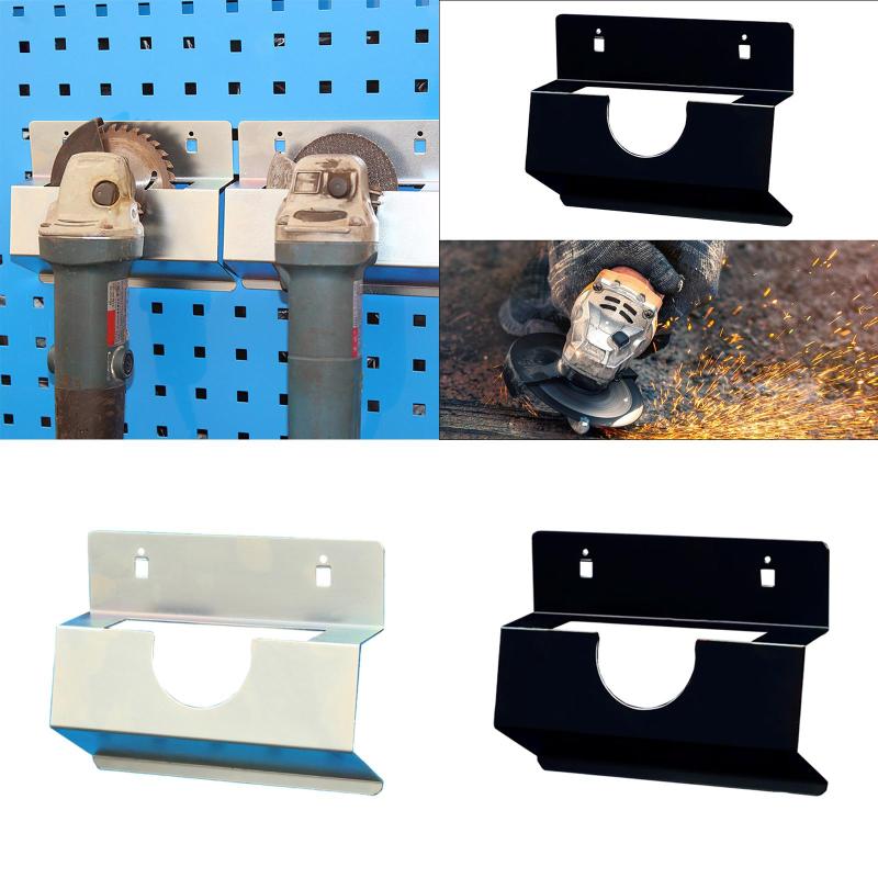 アングルグラインダーホルダースペース節約式頑丈な四角いホールフックパワーツールストレージラック四..