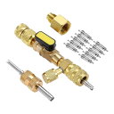 A R22 バルブ コア リムーバー 1/4インチ および 5/16インチ R404A R134A R32