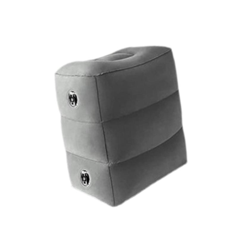 インフレータブル旅行用フットレスト枕 大人用ポータブル飛行機フットレスト枕