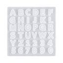YFFSFDC シリコンモールド アルファベット 数字 レジン型 アクセサリー パーツ シリコン レジン ソフト モールド 樹脂 粘土 抜き型 英字 DIY 手作り ハンドメイド