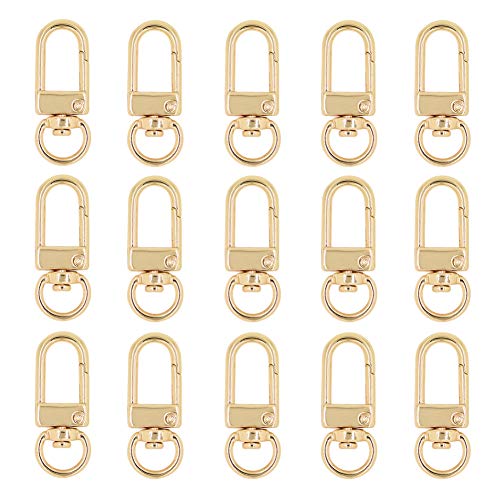 キーホルダー金具 ナスカン MUNCVY 20個入り 薄型 ストラップ パーツ キーリング ナスカン 回転フック 手芸用品 ハンドメイド アクセサリー 手作り ...