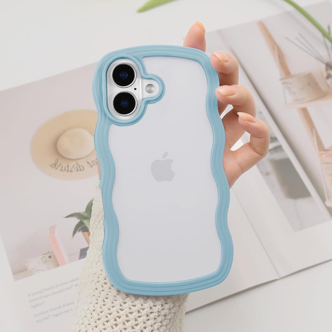 iPhone 17 ケース iPhone17 カバー ウェーブ 波型デザイン おしゃれ 韓国 可愛い 透明 耐衝撃 人気 カバー スレ傷防止 滑り止め ワイヤレ...