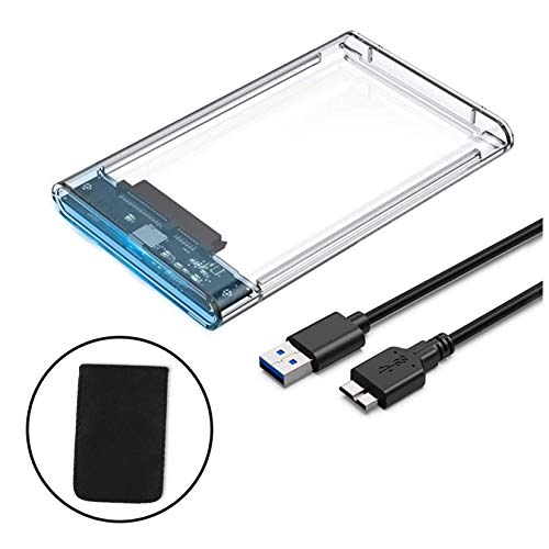 YFFSFDC HDD P[X USB3.0 SSD {bNX 2.5C` lW&Hsv SATA III Otn[hfBXN 5Gbps f[^] UASPΉ |[^u SSD hCu P[X SATA USB ϊ{bNX ȒPE Mac Windows Linux PS4 PS3 XBox HDTVΉ(zCg)