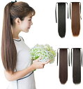 NICEHAIR ウィッグ ポイント ウィッグ ポニーテール エクステ ロング ストレート ウィッグ 長さ45cm/55cm/65cm 4色選び つけ毛 (ダークブラウン,65cm)